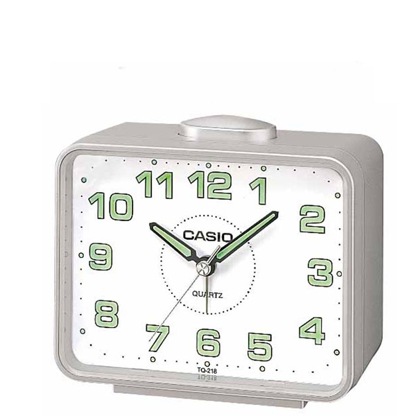 Analog desktop alarm clock CASIO TQ-218-8EF