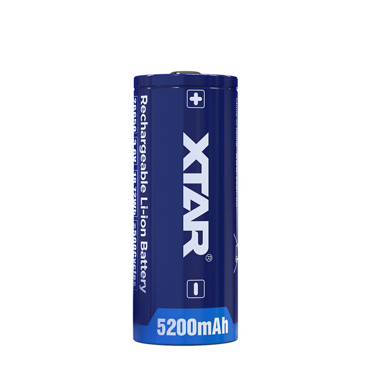 akumulator Xtar 26650 3 6V Li ion 5200mAh z zabezpieczeniem BUTTON TOP 2