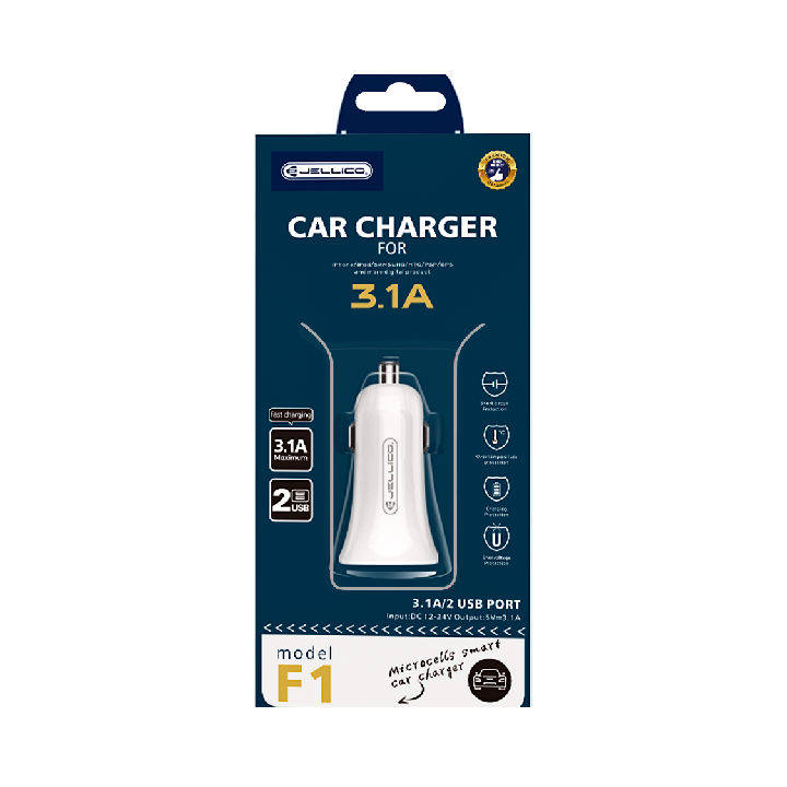 eng pl JELLICO CAR CHARGER F1 3 1A 2 X USB WHITE 97719 1